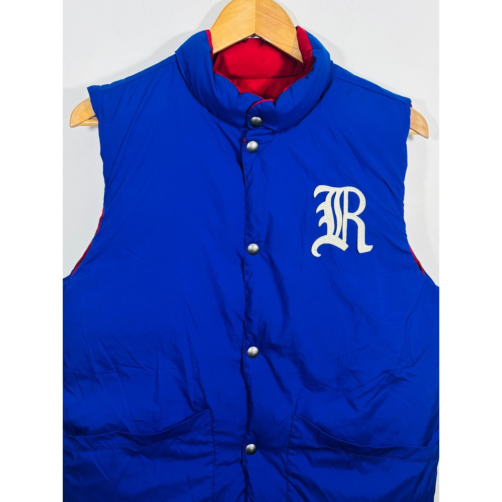 Polo Ralph Lauren‎ Reversible Puffer Vest Red Navy Blue Boys Large 14-16 Down - Picture 6 of 11